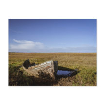 North Norfolk oude boot briefkaart