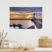 North Pier Morning Poster (Keuken)