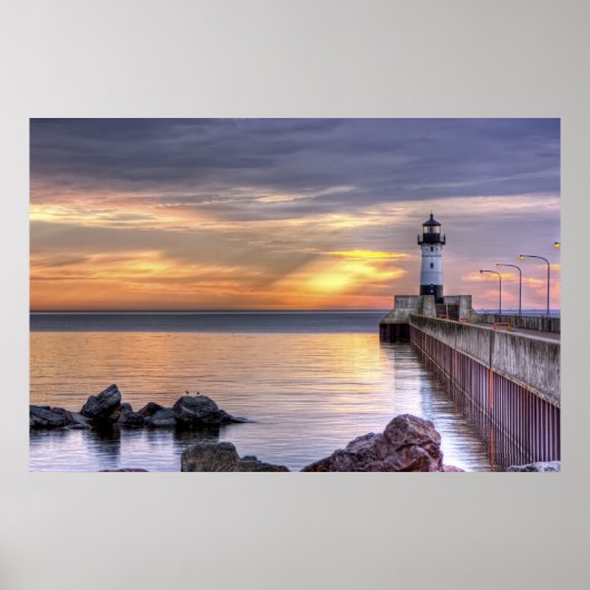 North Pier Morning Poster (Voorkant)