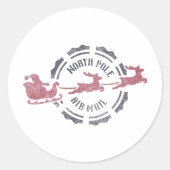 North Pole Air Mail Stamp Sticker (Voorkant)