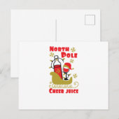 North Pole Cheer-sap Uitnodiging Briefkaart (Voorkant / Achterkant)