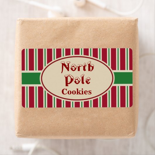 North Pole Christmas Cookies Cadeau Labels Labels (Insitu)