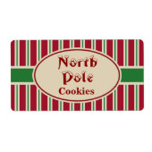 North Pole Christmas Cookies Cadeau Labels Labels (Voorkant)