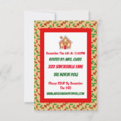 North Pole Cookie Exchange invitation de la partie (Dos)