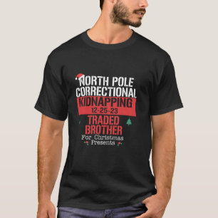 North Pole Correctional Kidnapping geruilde broer T-shirt