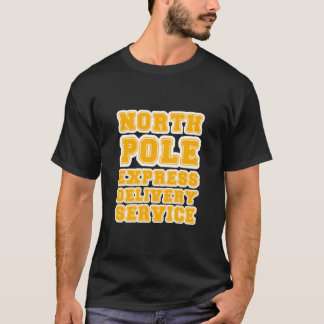 "North Pole Express Delivery Service" Festive Chri T-shirt