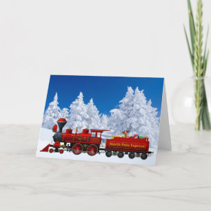North Pole Express kersttrein Feestdagen Kaart