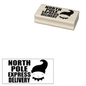 North Pole Express levering Elf Rubberstempel (Gestempeld)