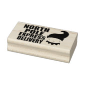 North Pole Express levering Elf Rubberstempel (Stempel)