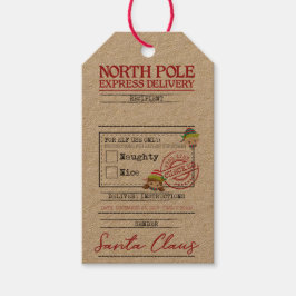 North Pole Express levering - Label Cadeaulabel