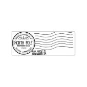 North Pole Express Santa Mail Stamp Rubberstempel (Afrduk)