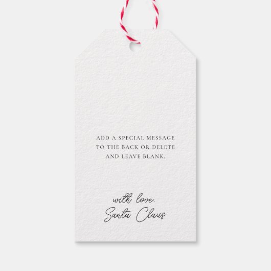 North Pole Express Speciale levering Cadeaulabel (Achterkant)