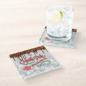 North Pole Hot Chocolade Glazen Onderzetter (Schuin)