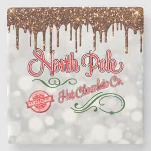 North Pole Hot Chocolade Stenen Onderzetter