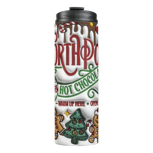 North Pole Hot Chocolate Co. Thermosbeker (Voorkant)
