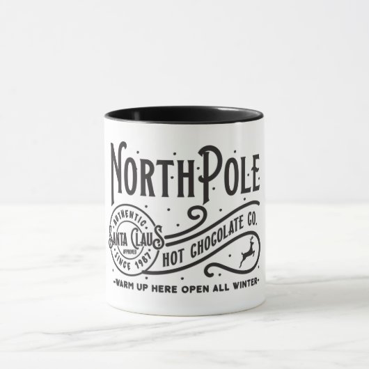 North Pole Hot Chocolate Company/Kerstmis Mok (Midden)