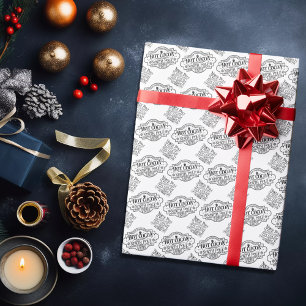 North Pole Hot Cocoa  Stamp Pattern Cadeaupapier