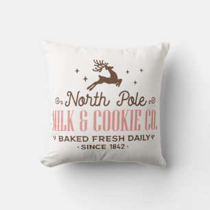 North Pole Milk & Cookie Co Kussen