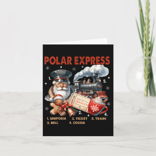 North Pole Polar Express All Abroad Believe Trein  Kaart