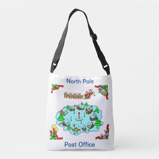 North Pole Post Kantoor Crossbody Tas (Achterkant)