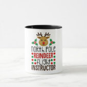 North Pole Reindeer Flight Instructor Christmas  Mok (Midden)