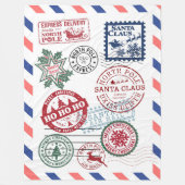 North Pole Santa Mail Christmas  Fleece Deken (Voorkant)
