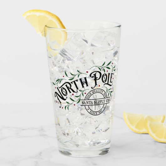 North Pole Supply Co. Glas (Voorkant ijs)
