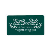 North Pole Trading Company | kerstlabels Etiket (Voorkant)