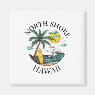 North Shore Oahu Hawaii Souvenir Surfen Hawaiaans Magneet