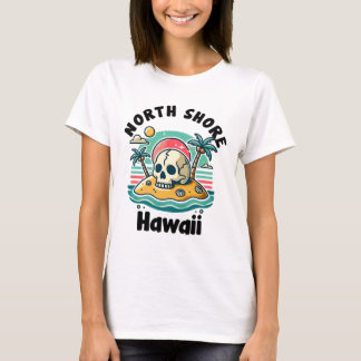 North Shore Oahu Hawaii Souvenir Surfing Hawaiian T-shirt