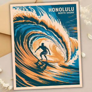  North Shore Oahu Surfen Honolulu Hawaii Briefkaart