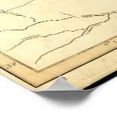 North & South Carolina Map (1775) Poster (Hoek)