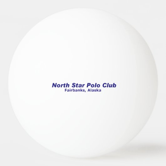 North Star Polo Club Pingpongballen (Achterkant)