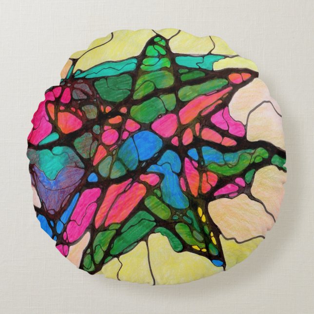 North Star Rond Kussen (Voorkant)