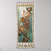 North Star van Alphonse Mucha Poster (Voorkant)