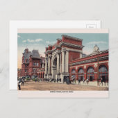 North Station Boston Post Card Briefkaart (Voorkant / Achterkant)