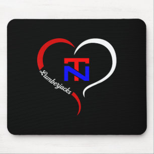 North Tonawanda Lumberjacks Logo Half Heart Muismat