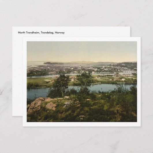 North Trondheim, Trondelag, Noorwegen Briefkaart (Voorkant / Achterkant)