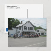 North Tunbridge VT General Store, juli 2012 Briefkaart (Voorkant / Achterkant)