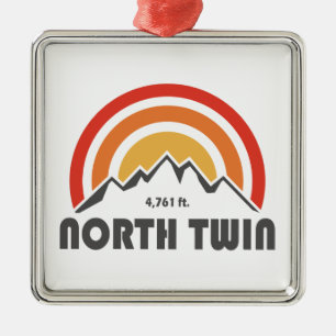 North Twin Mountain New Hampshire Metalen Ornament
