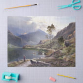 North Wales Lake Cows Shepherd UK Tissue Paper Tissuepapier (Craft)