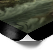 North Woods Little Black Bear Cub Poster brillant (Coin)