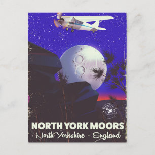 North York Moors Engeland reisposter Briefkaart