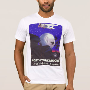 North York Moors Engeland reisposter T-shirt