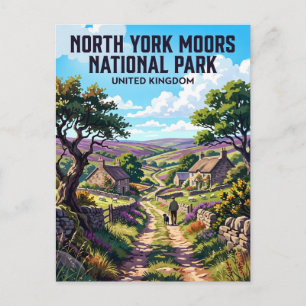 North York Moors Nationaal Park Verenigd Koninkrij Briefkaart