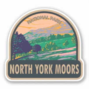 North York Moors National Park England  Sticker