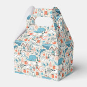 North Zee Cute Doodle Patroon Bedankdoosjes (Achterkant)