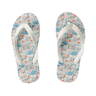 North Zee Cute Doodle Patroon Kinder Teenslippers
