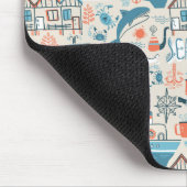 North Zee Cute Doodle Patroon Muismat (Hoek)