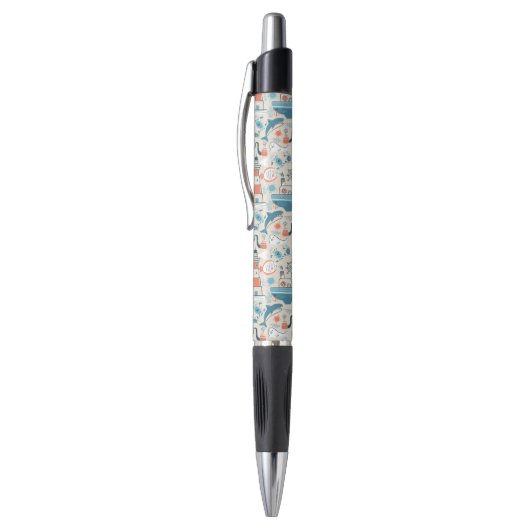 North Zee Cute Doodle Patroon Pen (Top (Verticaal))